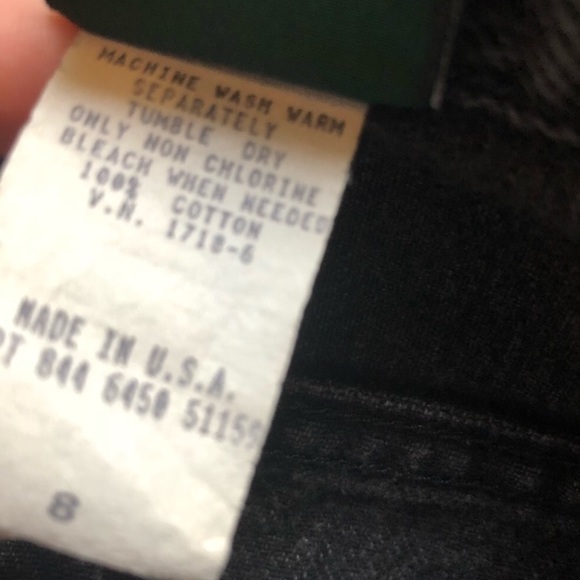 High Waisted Vintage Black Denim Jeans - Picture 4 of 6